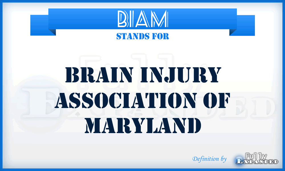 BIAM - Brain Injury Association of Maryland