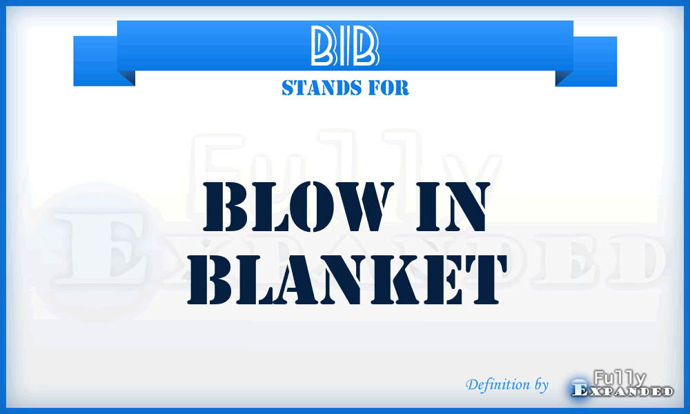BIB - Blow in Blanket