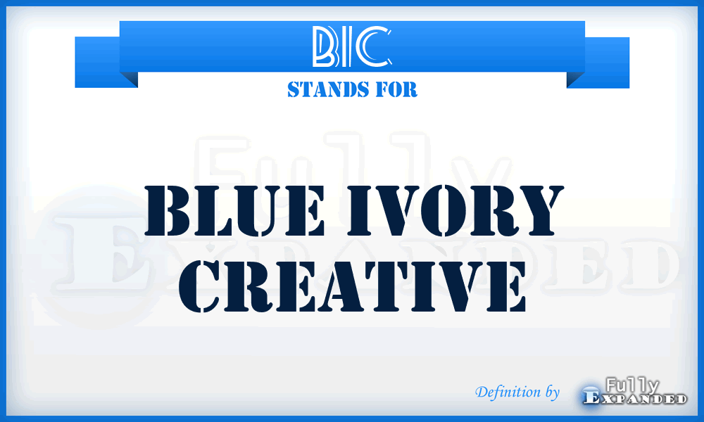 BIC - Blue Ivory Creative