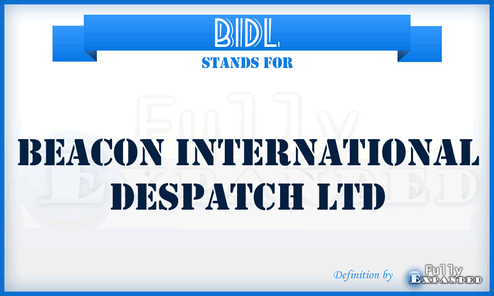 BIDL - Beacon International Despatch Ltd