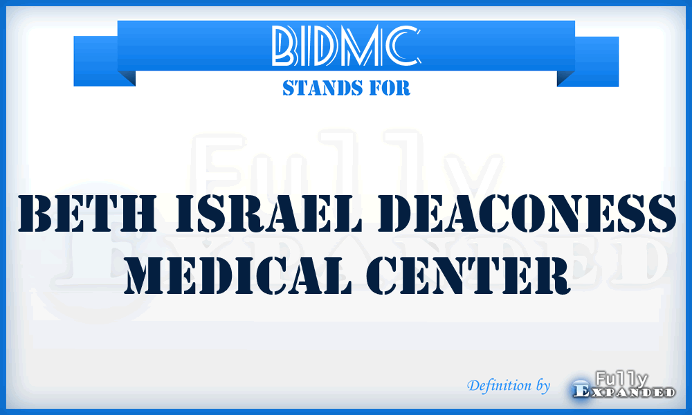BIDMC - Beth Israel Deaconess Medical Center