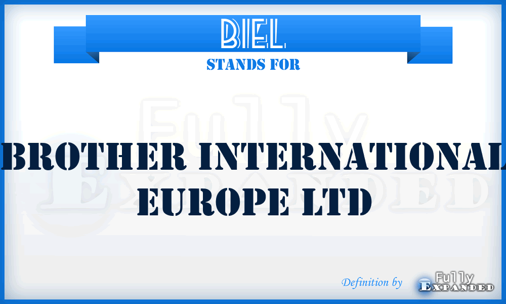 BIEL - Brother International Europe Ltd