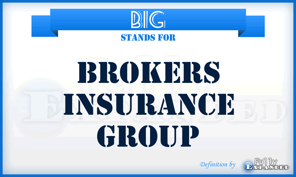BIG - Brokers Insurance Group