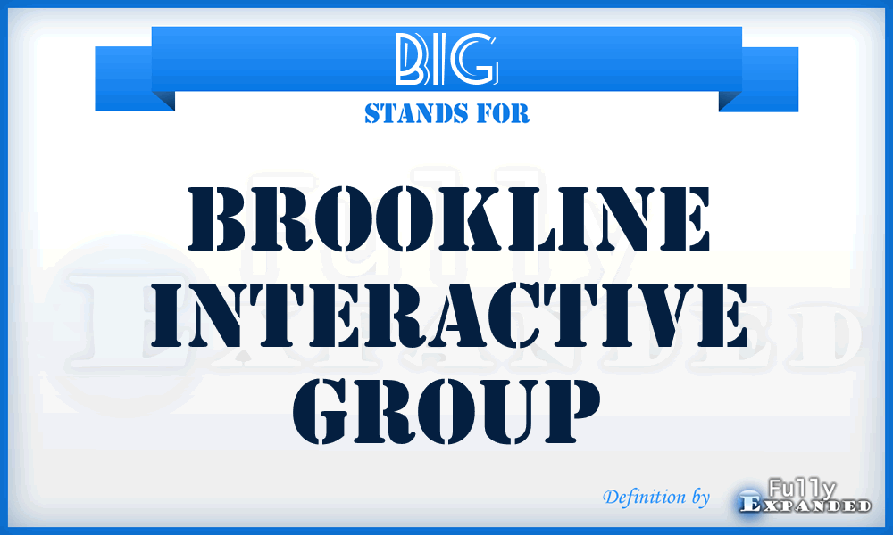 BIG - Brookline Interactive Group