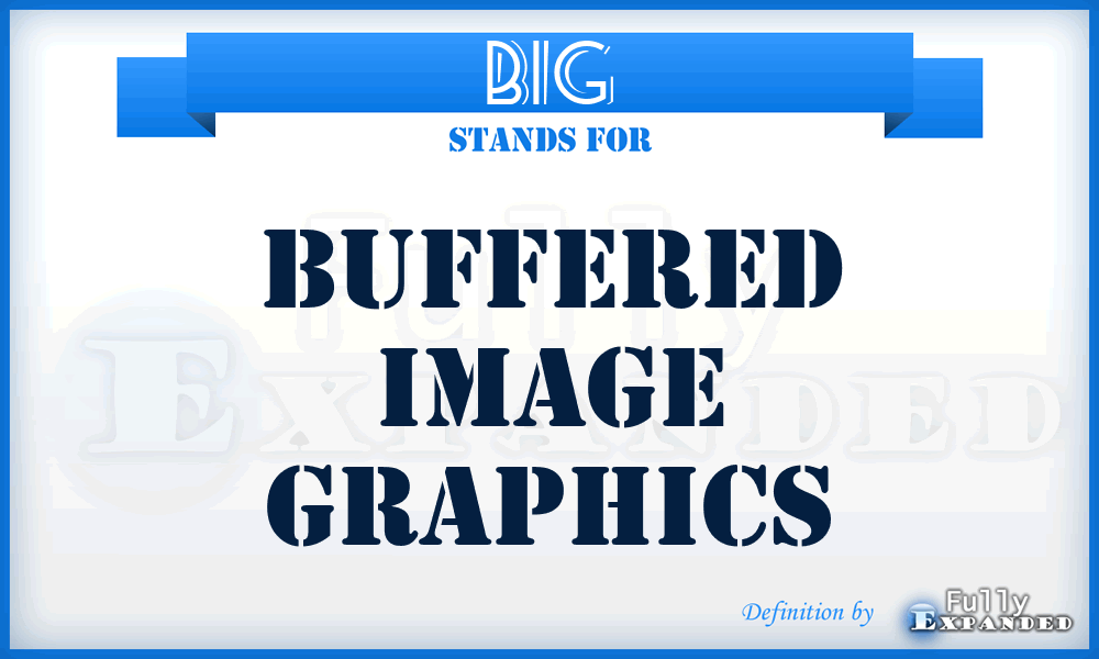 BIG - Buffered Image Graphics