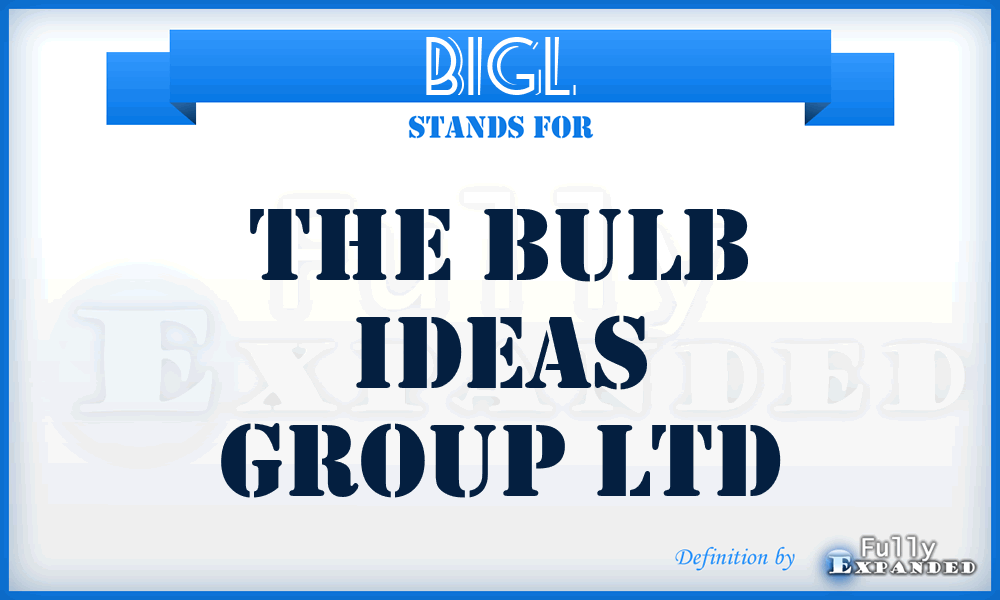 BIGL - The Bulb Ideas Group Ltd