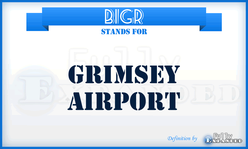 BIGR - Grimsey airport