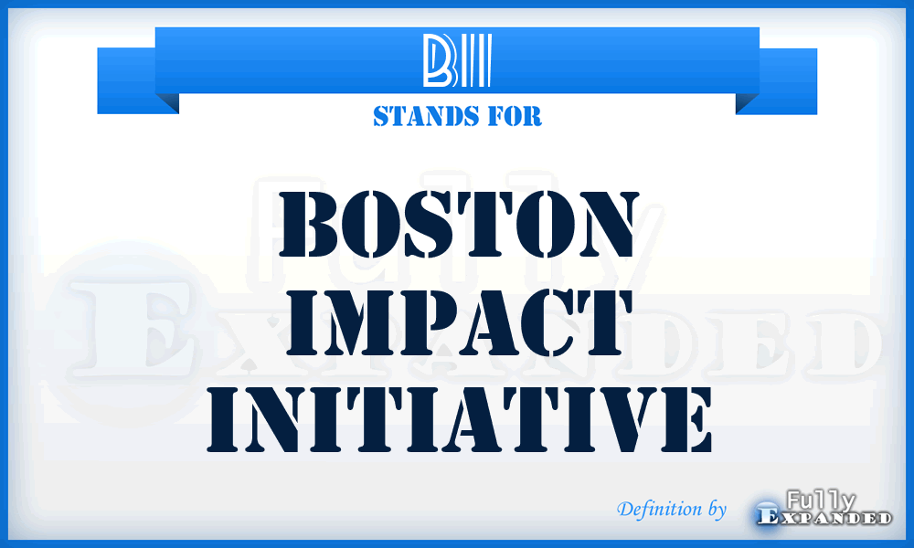 BII - Boston Impact Initiative