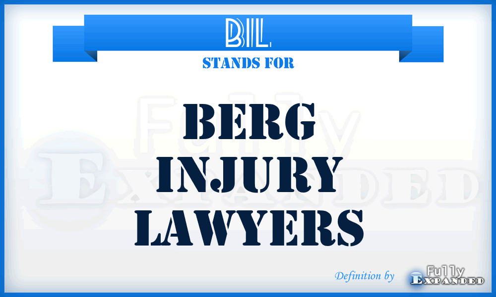 BIL - Berg Injury Lawyers