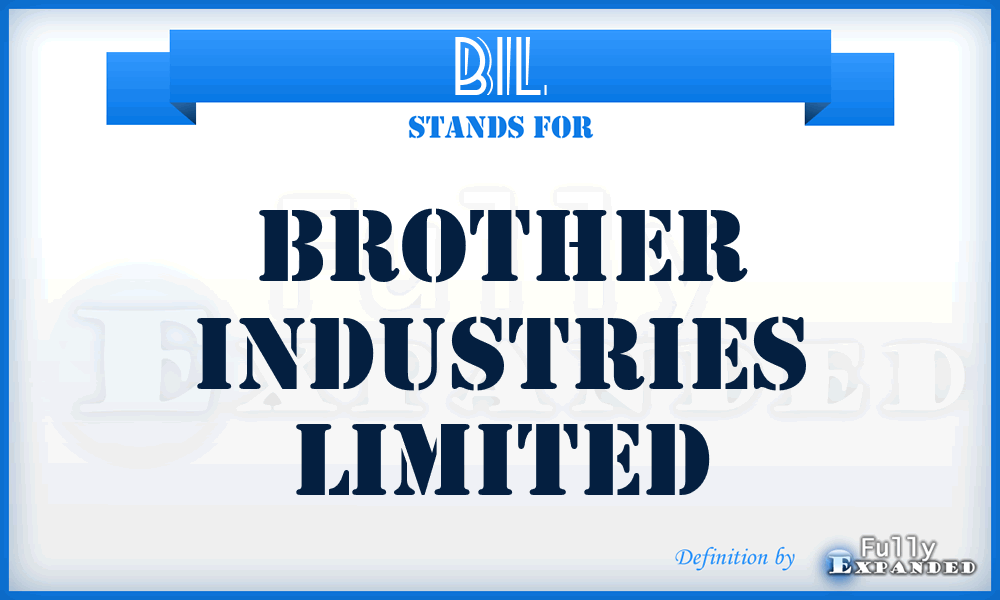 BIL - Brother Industries Limited
