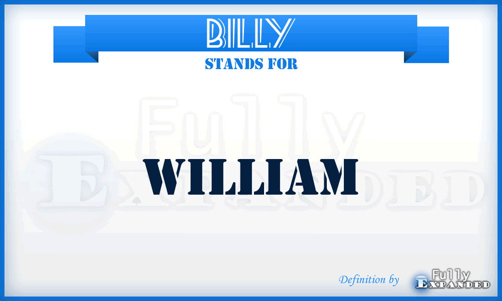 BILLY - William