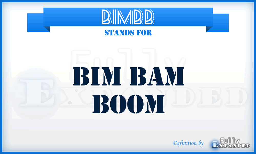BIMBB - BIM Bam Boom