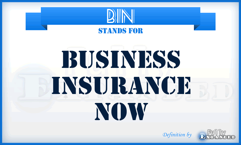BIN - Business Insurance Now