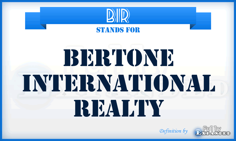 BIR - Bertone International Realty