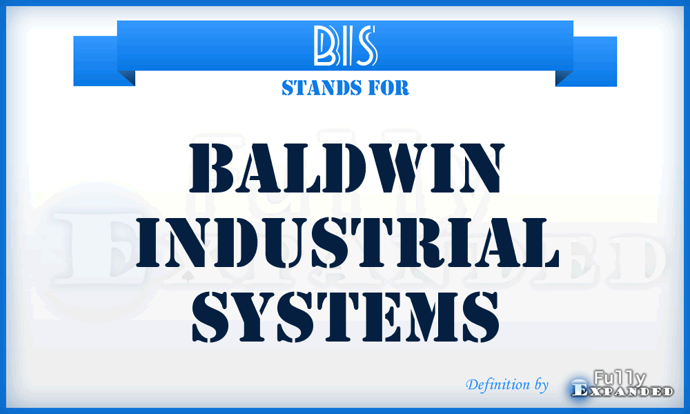 BIS - Baldwin Industrial Systems