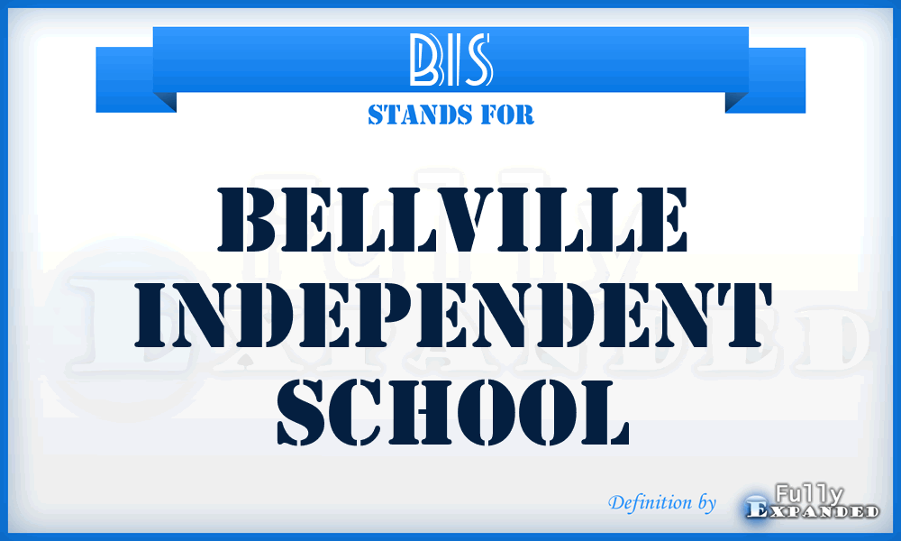 BIS - Bellville Independent School