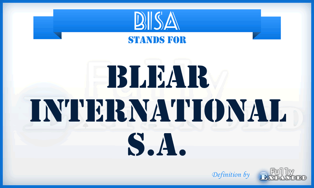 BISA - Blear International S.A.