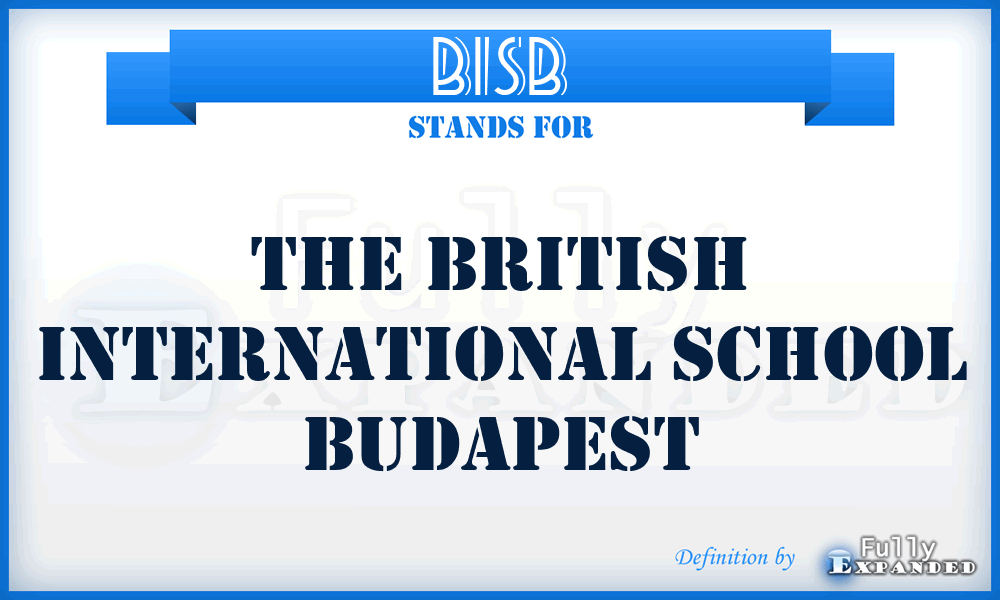 BISB - The British International School Budapest