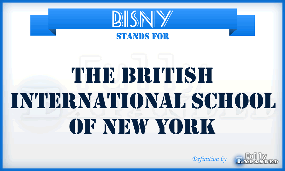 BISNY - The British International School of New York