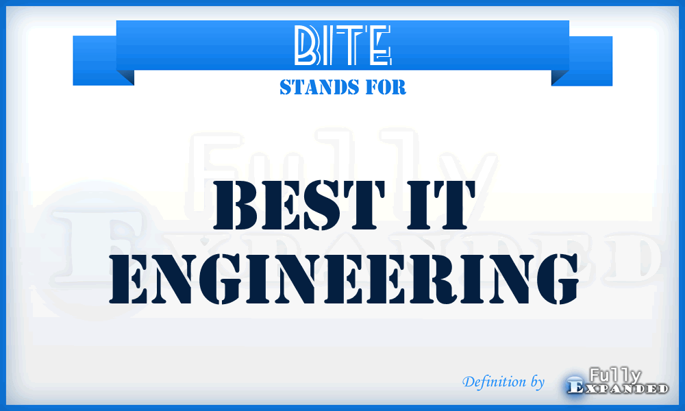 BITE - Best IT Engineering