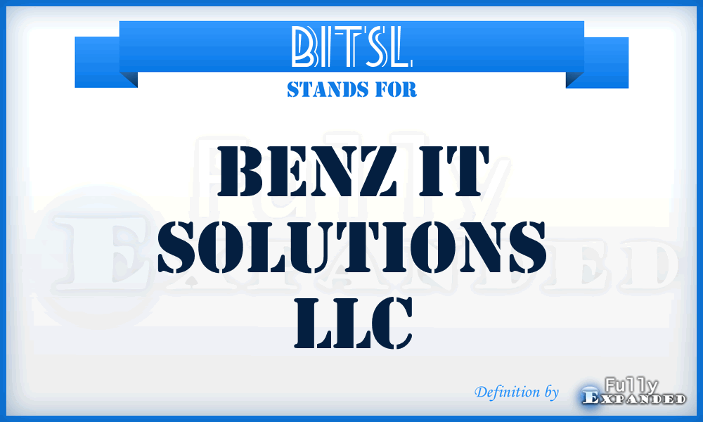 BITSL - Benz IT Solutions LLC