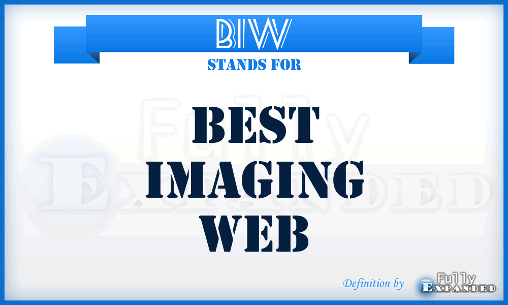 BIW - Best Imaging Web