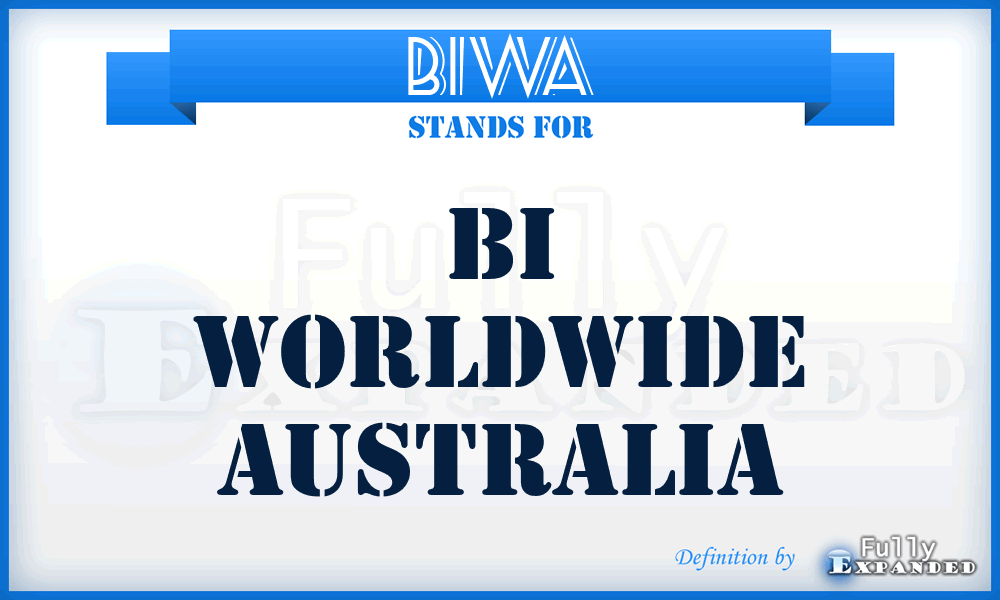 BIWA - BI Worldwide Australia