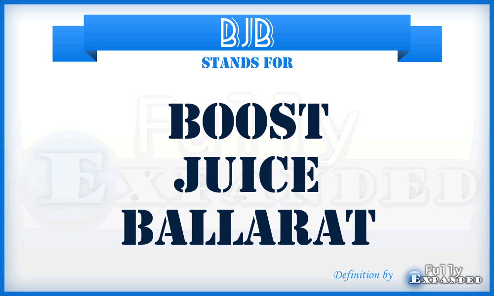 BJB - Boost Juice Ballarat