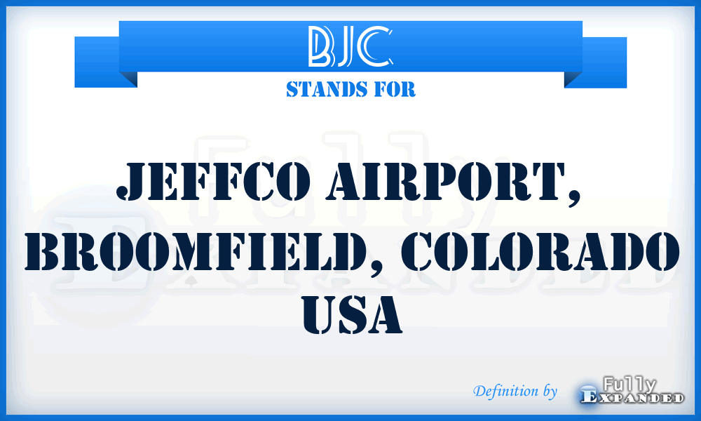 BJC - Jeffco Airport, Broomfield, Colorado USA