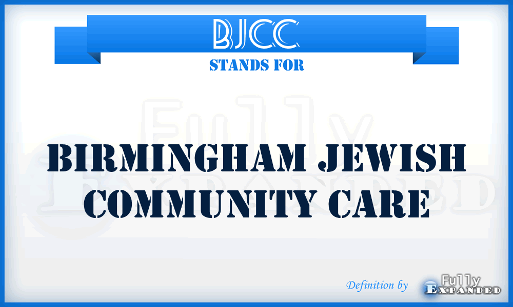 BJCC - Birmingham Jewish Community Care