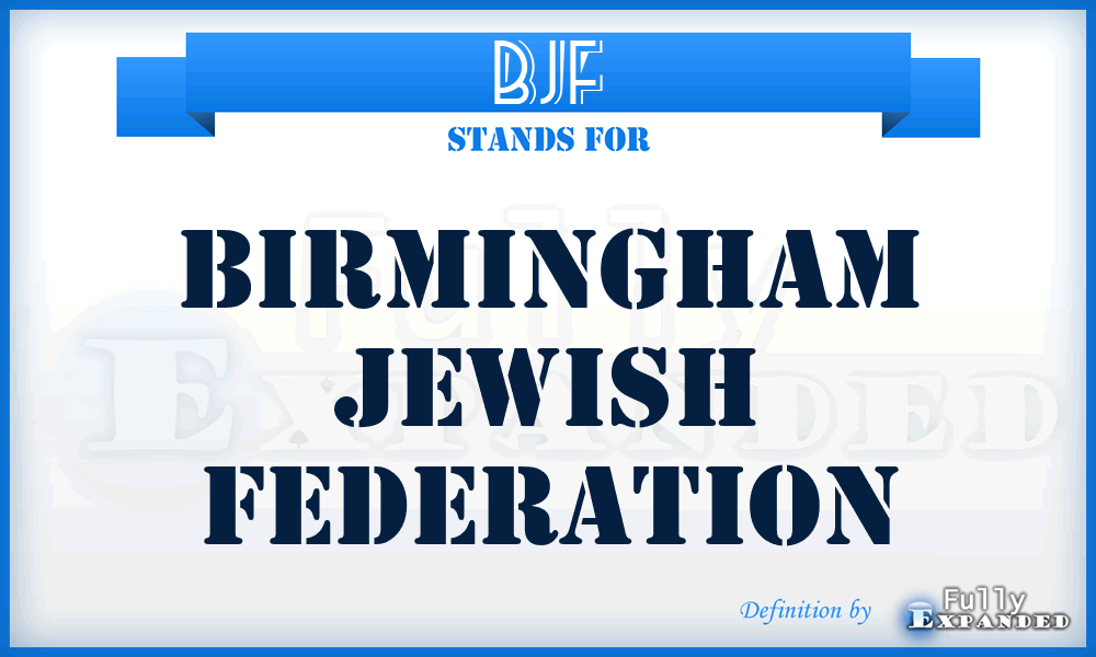BJF - Birmingham Jewish Federation