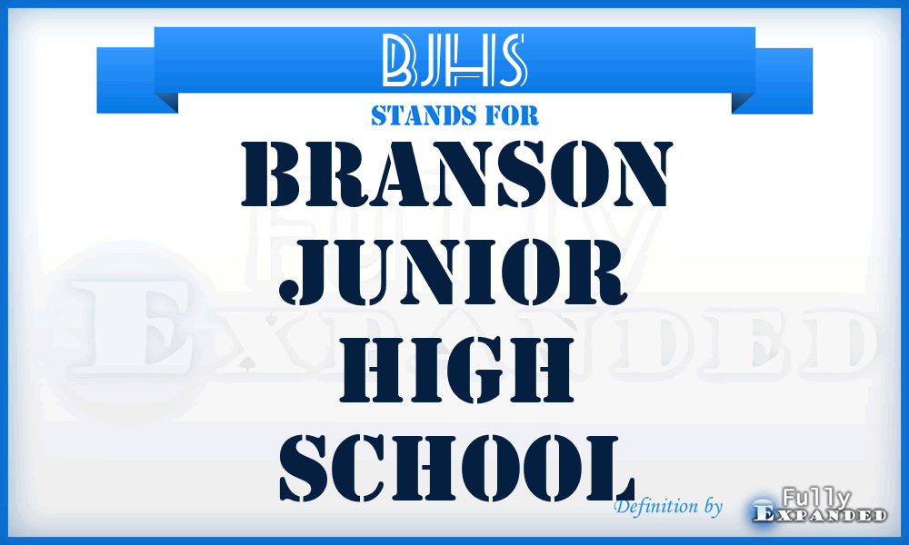 BJHS - Branson Junior High School