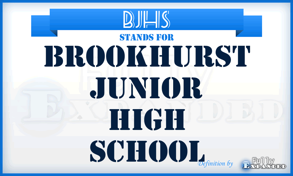 BJHS - Brookhurst Junior High School