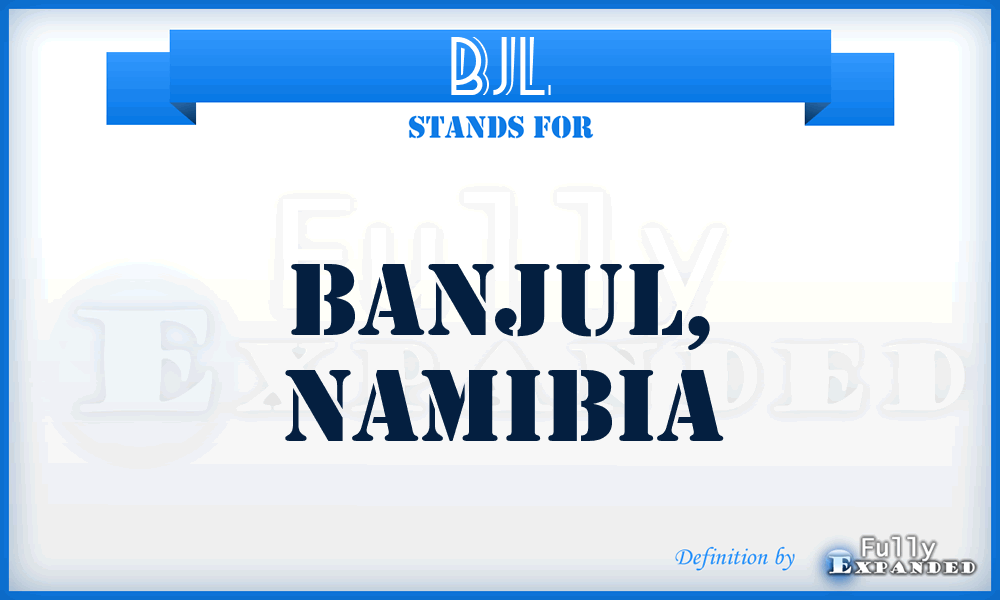 BJL - Banjul, Namibia