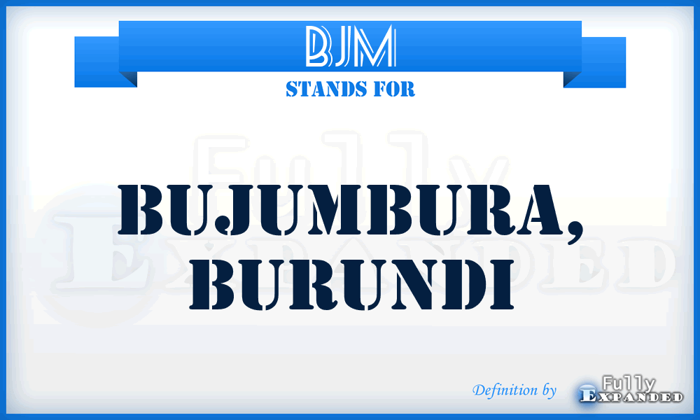 BJM - Bujumbura, Burundi