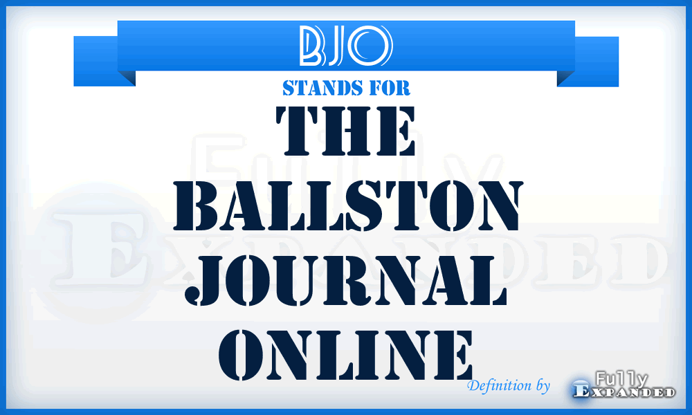 BJO - The Ballston Journal Online