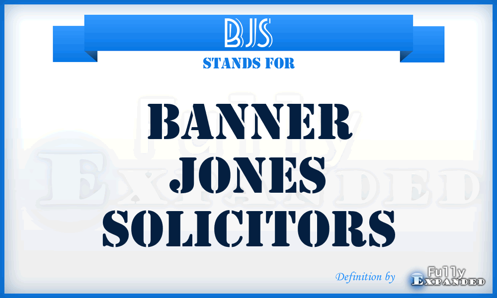 BJS - Banner Jones Solicitors