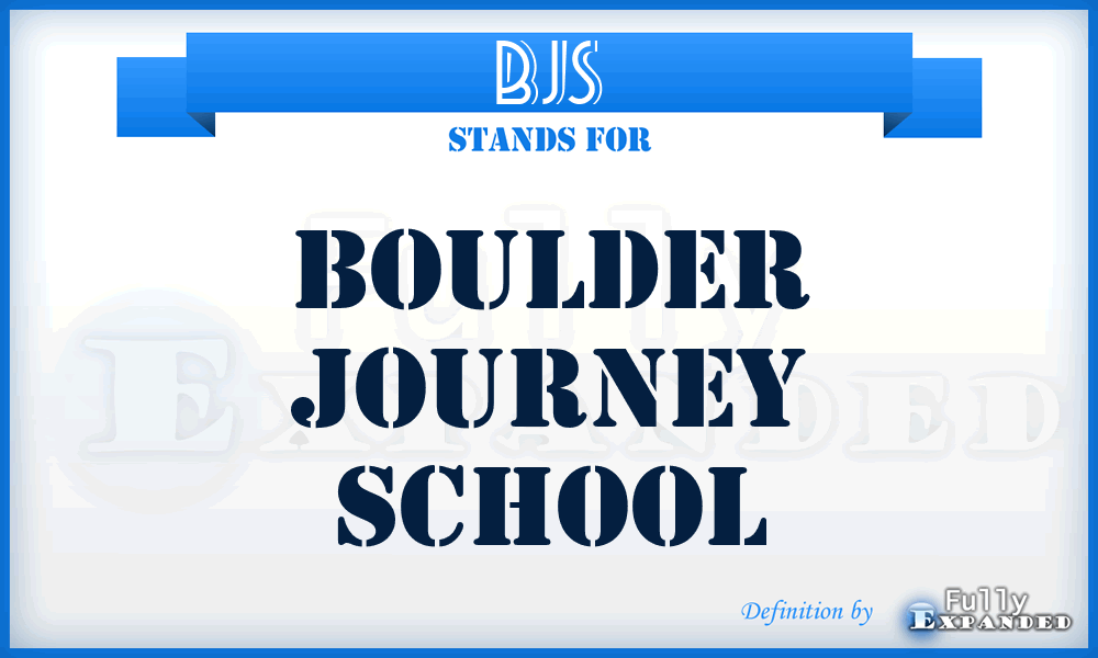 BJS - Boulder Journey School
