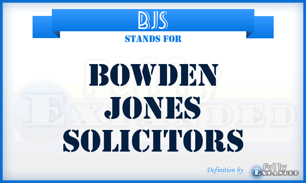 BJS - Bowden Jones Solicitors