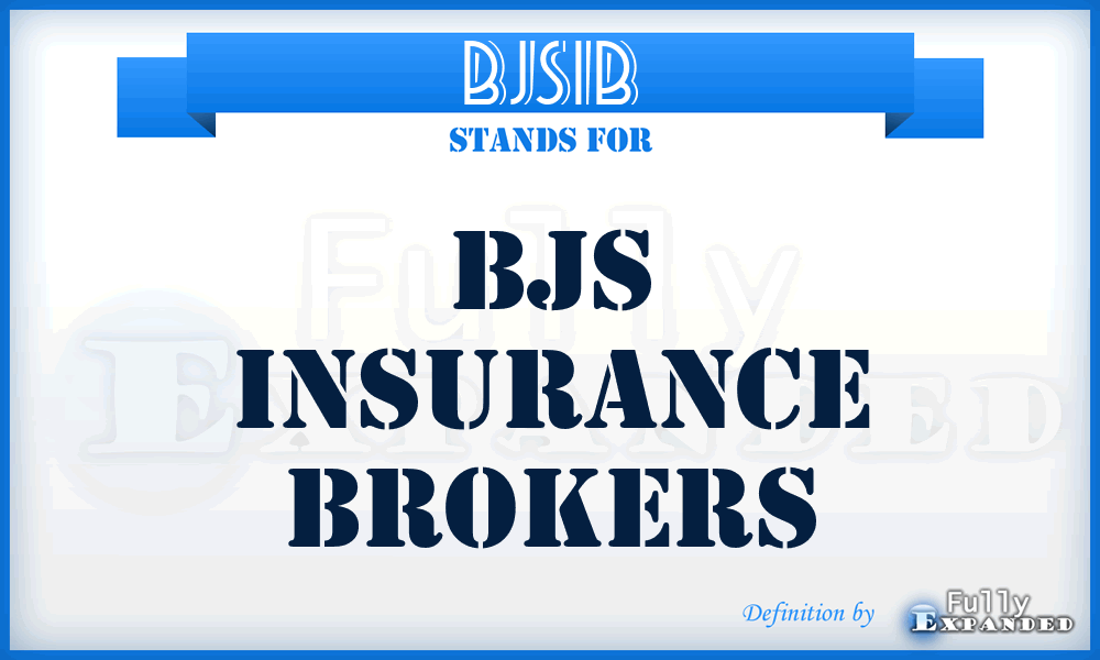 BJSIB - BJS Insurance Brokers