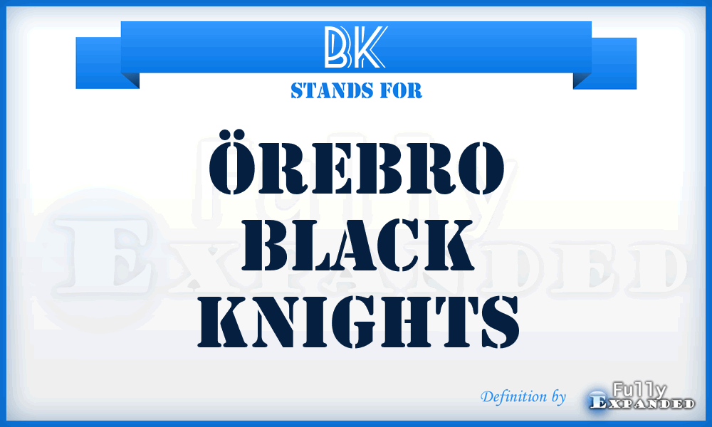 BK - Örebro Black Knights
