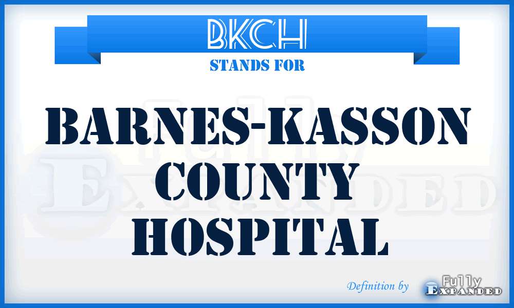 BKCH - Barnes-Kasson County Hospital