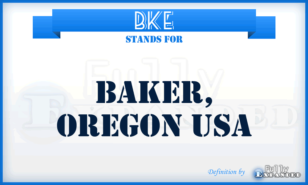 BKE - Baker, Oregon USA