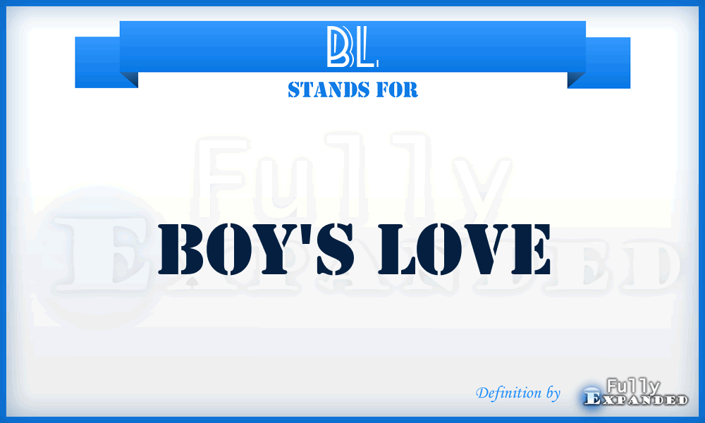BL - Boy's Love