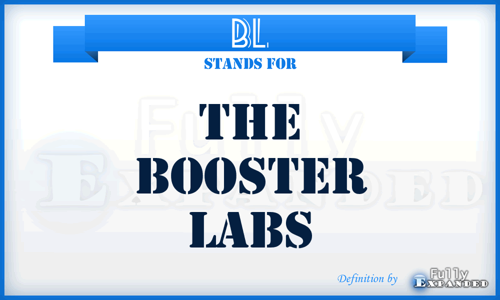 BL - The Booster Labs