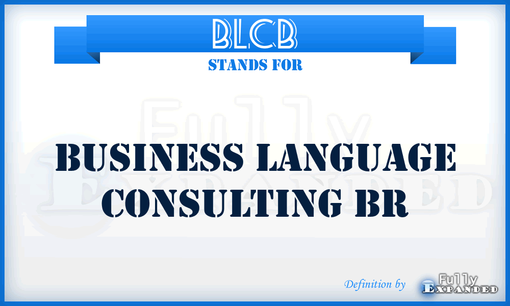 BLCB - Business Language Consulting Br