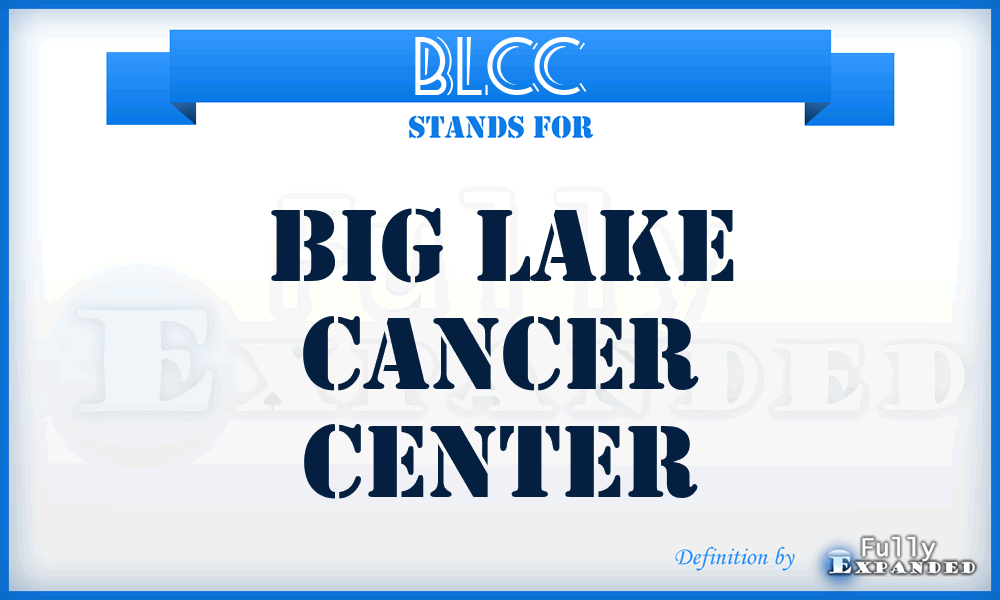 BLCC - Big Lake Cancer Center