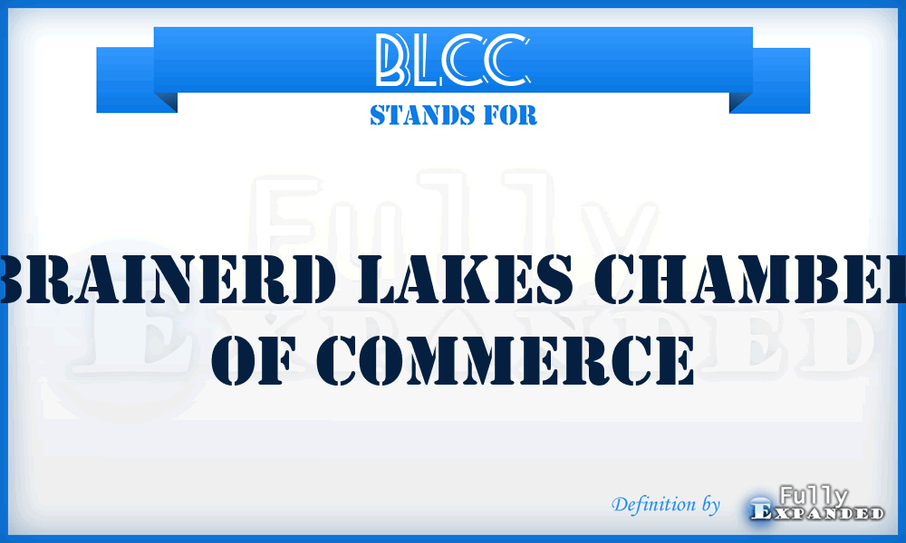 BLCC - Brainerd Lakes Chamber of Commerce