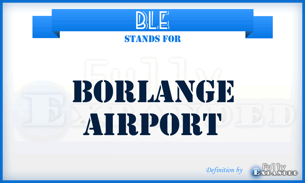 BLE - Borlange airport