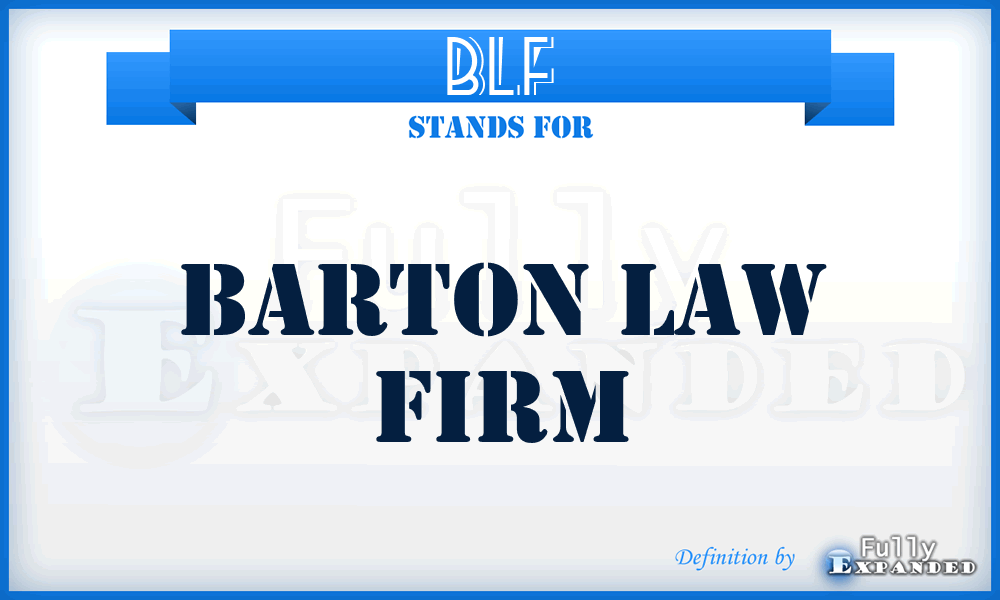 BLF - Barton Law Firm